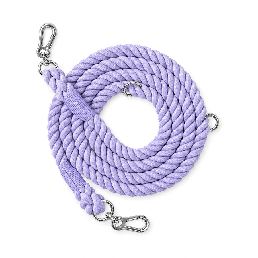 Lavender Twist Rope Leash