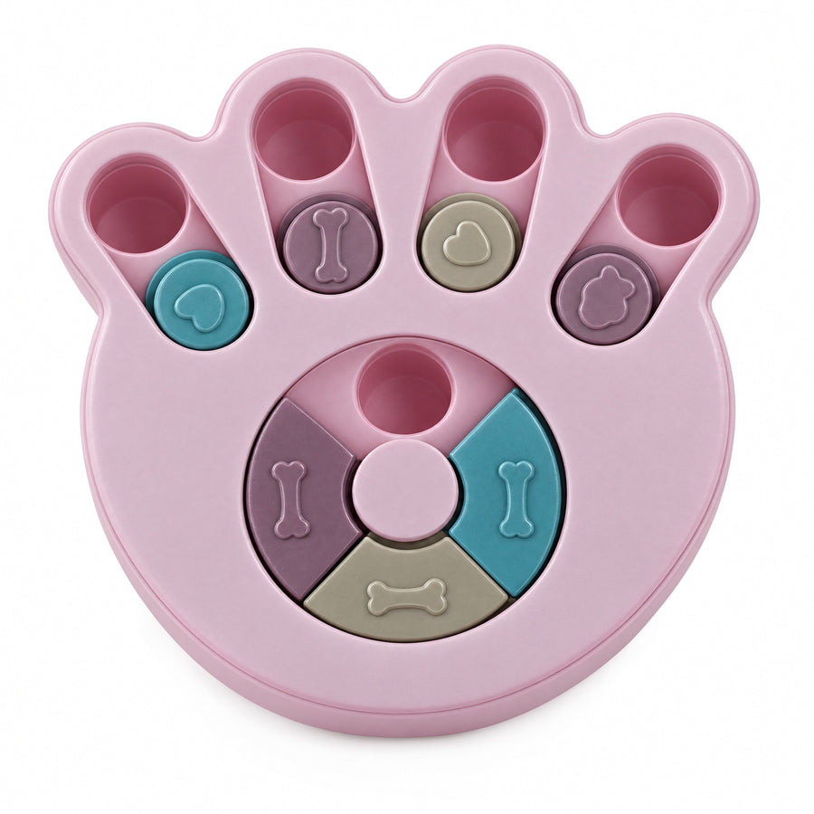 Treasure Hunt Slow Feeder Puzzle, Pink Paw